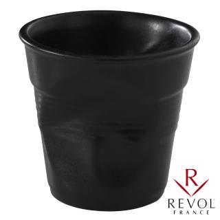 【REVOL】法國 REVOL FRO 黑色 陶瓷皺折杯 80cc