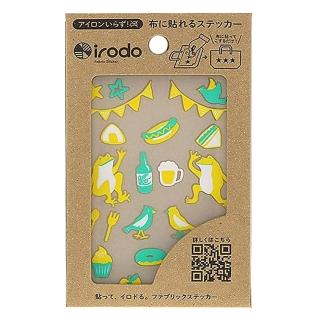 【irodo】布製品轉印貼-小(蛙蛙野餐)