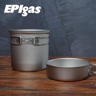 【EPIgas】BP 鈦鍋組 T-8004(鍋子.炊具.戶外登山露營用品、鈦金屬)