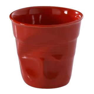 【REVOL】法國 REVOL FRO 紅色陶瓷皺折杯 80cc(#619088)