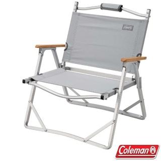 【Coleman】輕薄摺疊椅.休閒椅.折疊椅/超薄設計.攜帶方便(CM-33561 淺灰)