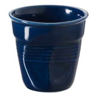 【REVOL】法國 REVOL FRO 深藍色 陶瓷皺折杯 80cc