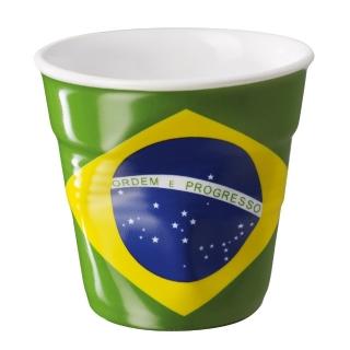 【REVOL】法國 REVOL FRO 巴西國旗 陶瓷皺折杯 80cc