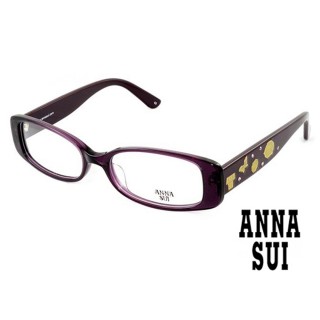 【ANNA SUI 安娜蘇】Anna Sui 安娜蘇 甜蜜蝴蝶花園造型眼鏡 紫色(AS505731)