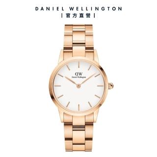 【Daniel Wellington】DW 手錶 Iconic Link 28mm/32mm精鋼錶 特調玫瑰金(DW00100213)