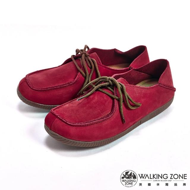 【WALKING ZONE】可踩式雙穿休閒女鞋(紅)