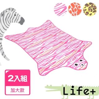 【Life+】動物叢林 造型野餐墊/遊戲墊-加大款(超值2入組)