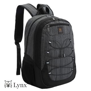 【Lynx】條紋系列輕盈防潑水尼龍後背包(可放筆電 可放平板)