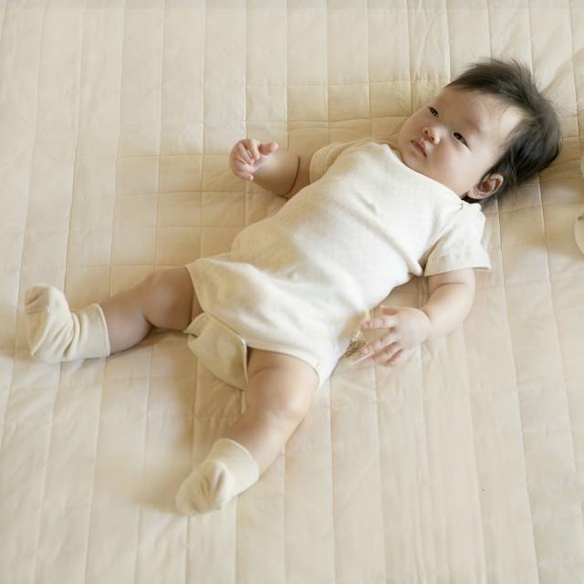 【MARURU】日本製寶寶有機棉包屁衣 洞洞款(日本有機棉 新生兒寶寶包屁衣  嬰兒嬰童baby 包屁衣)