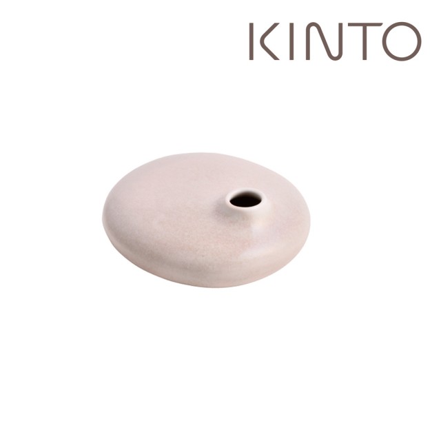 【Kinto】SACCO陶瓷造型花瓶150ml-粉