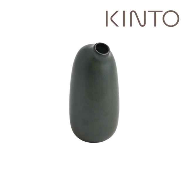 【Kinto】SACCO陶瓷造型花瓶260ml-黑
