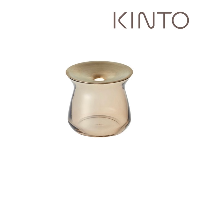 【Kinto】LUNA花瓶170ml-咖啡色