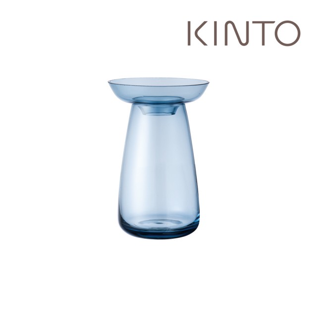 【Kinto】AQUA CULTURE 玻璃花瓶 小- 藍