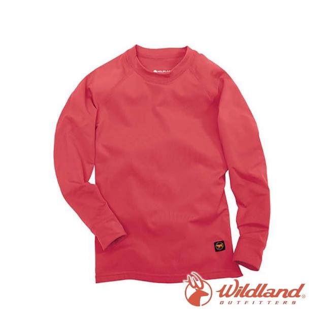 【Wildland 荒野】兒童 遠紅外線彈性內衣-蜜粉紅 W2680-22(內衣/彈性內衣/保暖內衣)