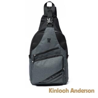 【Kinloch Anderson】Even 造型口袋拉鍊肩背包(黑色)