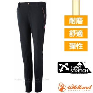 【Wildland 荒野】女新款 RE 四向高彈性耐磨透氣輕保暖機能長褲(0A52361 松葉灰 V)