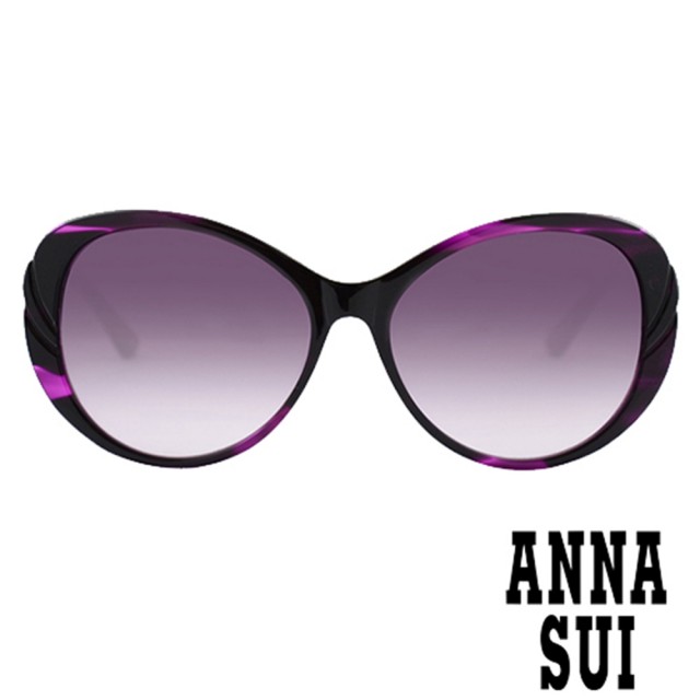 【ANNA SUI 安娜蘇】浪漫薔薇花瓣鏡框造型眼鏡(紫色 AS925708)