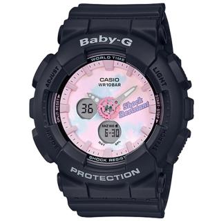 【CASIO 卡西歐】BABY-G 夏日紮染雙顯手錶(BA-120T-1A)
