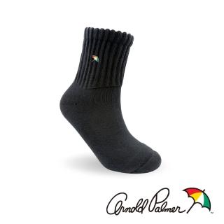 【Arnold Palmer】全氣墊舒適加厚運動襪-黑(運動襪/厚底/氣墊襪)