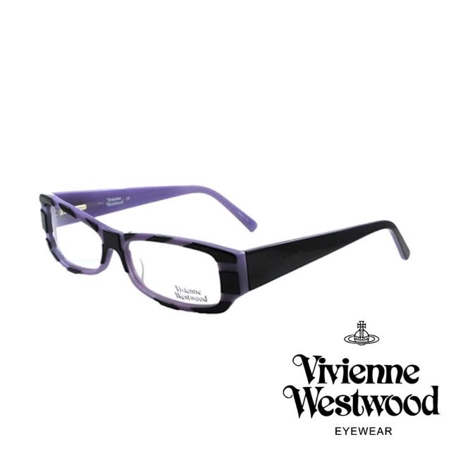 【Vivienne Westwood】英倫龐克風光學鏡框(黑/紫 VW053_05)