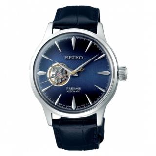 【SEIKO 精工】PRESAGE開芯機械腕錶40.5mm(4R38-01N0B/SSA405J1)
