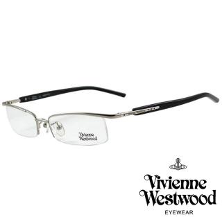 【Vivienne Westwood】英倫龐克風光學鏡框(銀/黑 VW112_03)