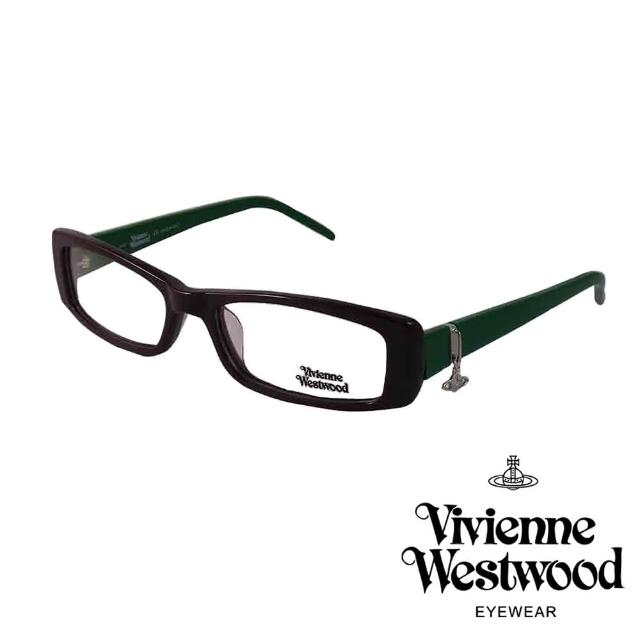 【Vivienne Westwood】英倫龐克風經典土星款光學眼鏡(黑 VW098_02)