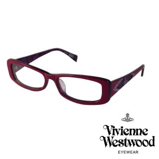【Vivienne Westwood】英倫龐克風光學眼鏡(酒紅 VW140_02)