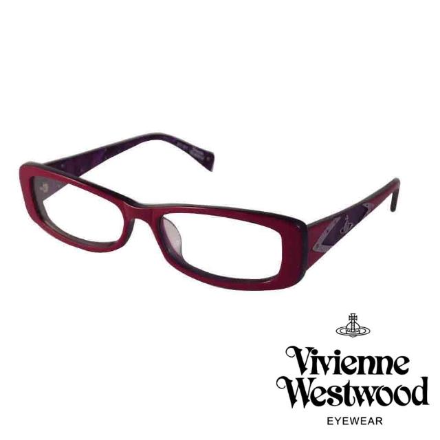 【Vivienne Westwood】英倫龐克風光學眼鏡(酒紅 VW140_02)