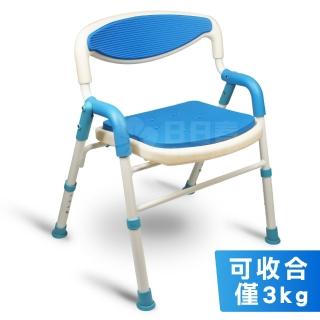 【富士康】鋁合金洗澡椅 FZK-189(可收合、大面積坐墊)