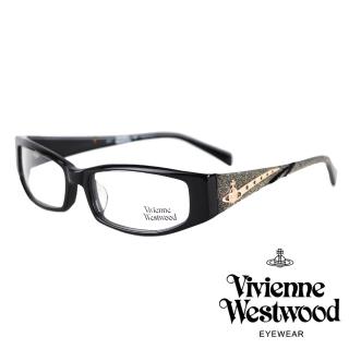 【Vivienne Westwood】英倫龐克風時尚復古造型光學眼鏡(黑 VW135_04)