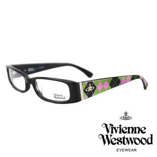 【Vivienne Westwood】英倫土星龐克風光學鏡框(黑/綠 VW129_01)