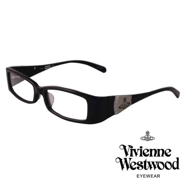 【Vivienne Westwood】英倫龐克風復古造型光學眼鏡(黑 VW136_02)