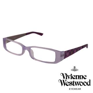 【Vivienne Westwood】英倫龐克風光學眼鏡(透明紫 VW151_01)
