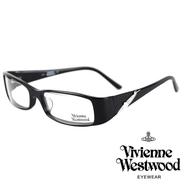 【Vivienne Westwood】經典LOGO土星造型光學眼鏡(黑 VW166_01)