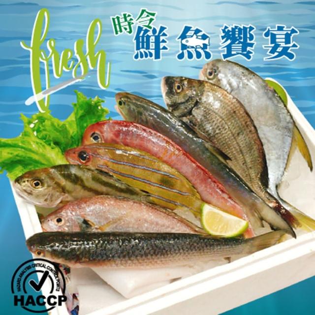 【頤珍鮮物】現撈時令鮮魚8件組(250g/尾/份±10%*8  海鮮 鮮魚 生鮮 時令 時令魚 海產 水產)