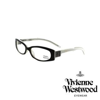 【Vivienne Westwood】英倫經典土星光學眼鏡(黑/白 VW200_03)