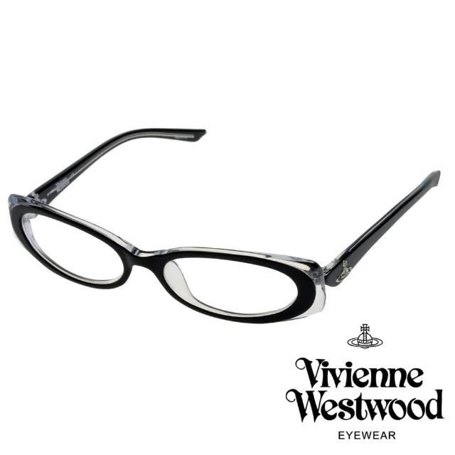 【Vivienne Westwood】英倫經典土星光學眼鏡(黑/透明 VW198_02)