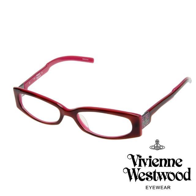 【Vivienne Westwood】英倫經典土星光學眼鏡(桃紅 VW200_04)