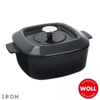 【Woll】德國歐爾-IRON 24cm方型鑄鐵鍋(灰)