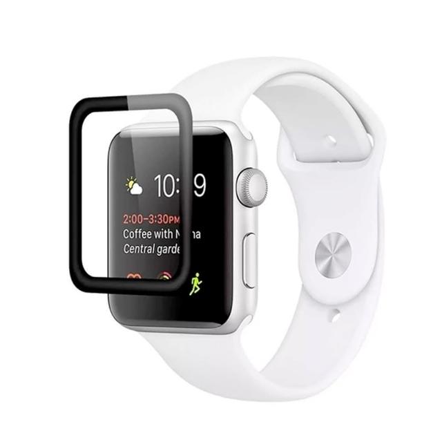 【Promate】Apple Watch 38mm 滿版強化玻璃保護貼(Guardio)