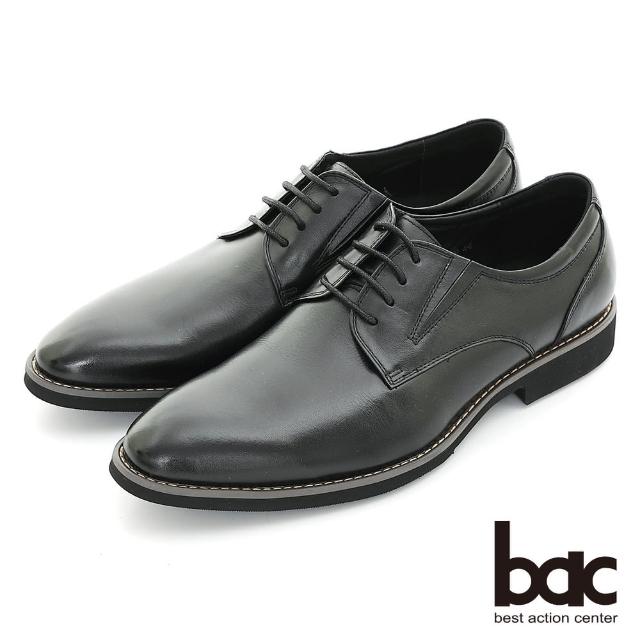 【bac】商務菁英 輕量真皮紳士鞋(黑色)