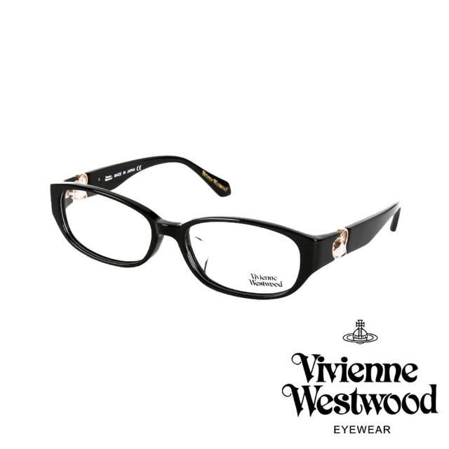 【Vivienne Westwood】立體土星龐克款光學眼鏡(黑/粉 VW270_01)