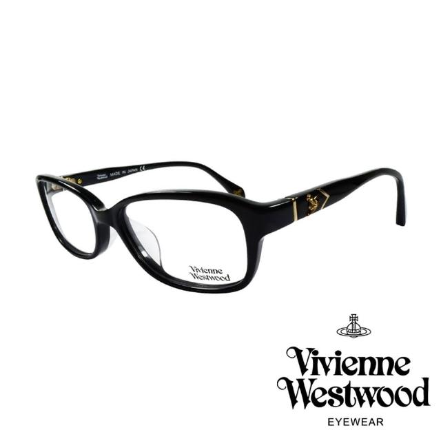 【Vivienne Westwood】簡約時尚金屬浮雕土星光學眼鏡(黑/金 VW315_01)