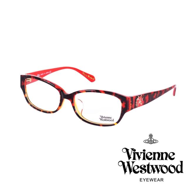 【Vivienne Westwood】立體龐克多邊形土星款光學眼鏡(琥珀紅 VW273_02)