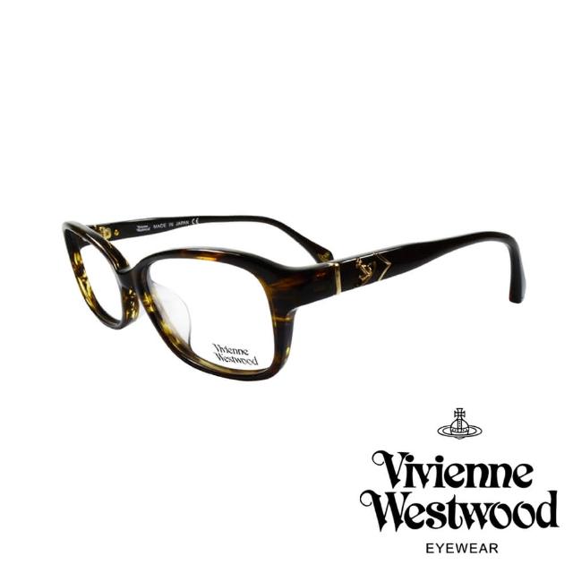 【Vivienne Westwood】簡約時尚金屬浮雕土星光學眼鏡(咖琥珀 VW315_02)
