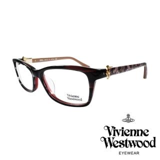 【Vivienne Westwood】時尚周蕾絲土星款光學眼鏡(琥珀/黑 VW316_03)