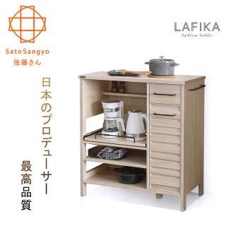 【Sato】LAFIKA菈菲卡單抽單門三格收納櫃‧幅85.5cm-象牙白(收納櫃)