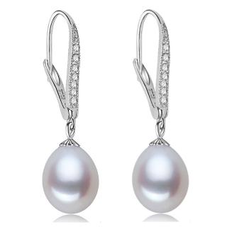 【Jpqueen】高貴姿態珍珠典藏耳環(白色)