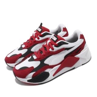 【PUMA】休閒鞋 RS-X3 Super 運動 男女鞋 復古 輕量 舒適 厚底 情侶穿搭 球鞋 白 紅(37288401)